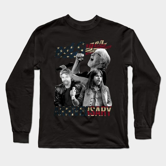 Bob Seger Anniversary Long Sleeve T-Shirt by bodisemok